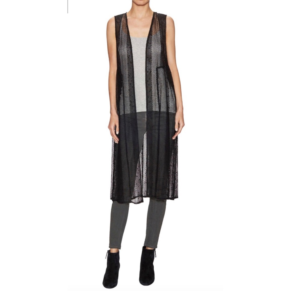 BCBGenerarion Gathered Wide Cuff Hem Vest